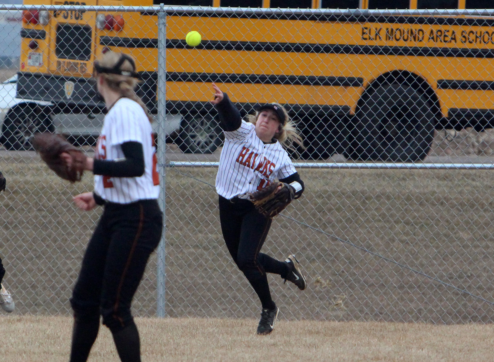 Elk Mound at Bloomer softball 4-4-19